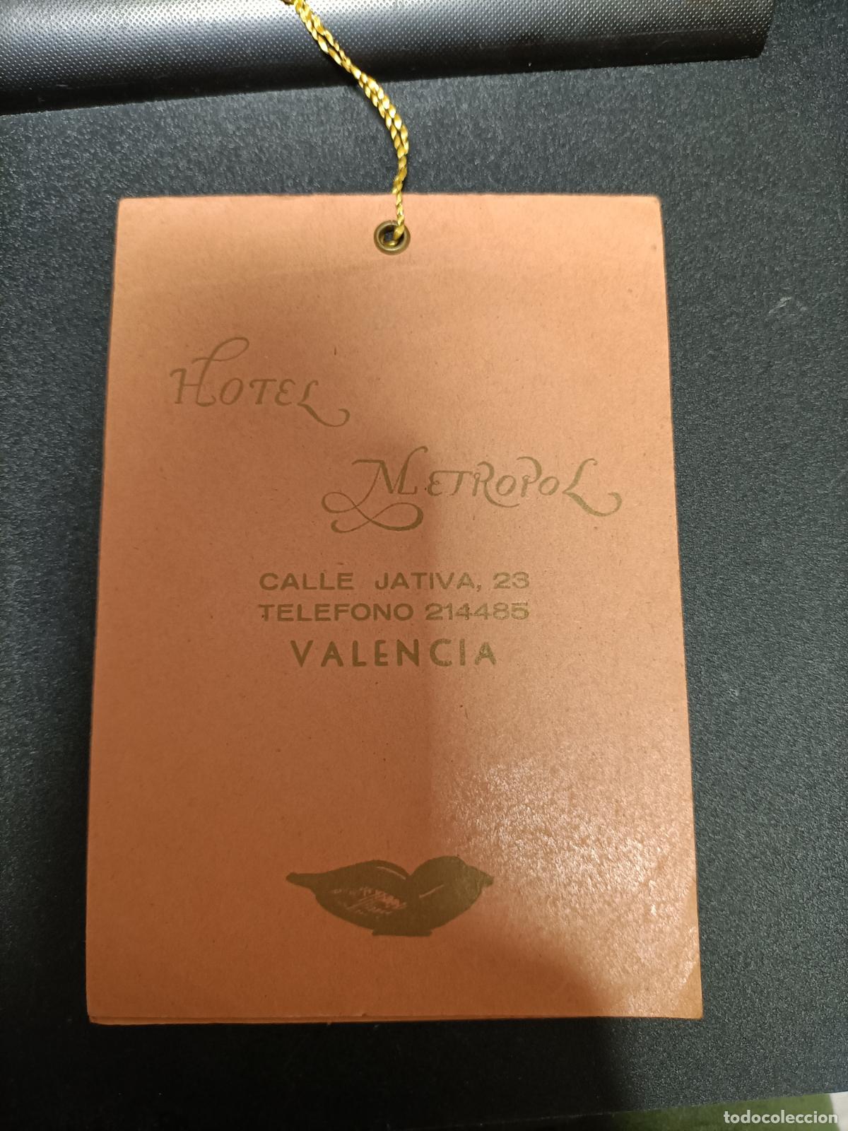 Cat&aacute;logos publicitarios: PEQUE&Ntilde;A LIBRETA HOTEL METROPOL VALENCIA CALLE JATIVA 23
