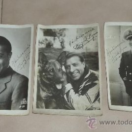 fotos firmadas de actor Miguel Ligero. Originales. De Portbou setiembre 1936. exilio, guerra civil