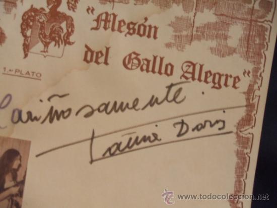 Cine: DEDICATORIA Y AUTOGRAFO ORIGINAL - TANIA DORIS - - Foto 3