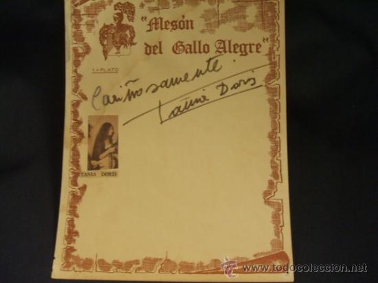 Cine: DEDICATORIA Y AUTOGRAFO ORIGINAL - TANIA DORIS - - Foto 4
