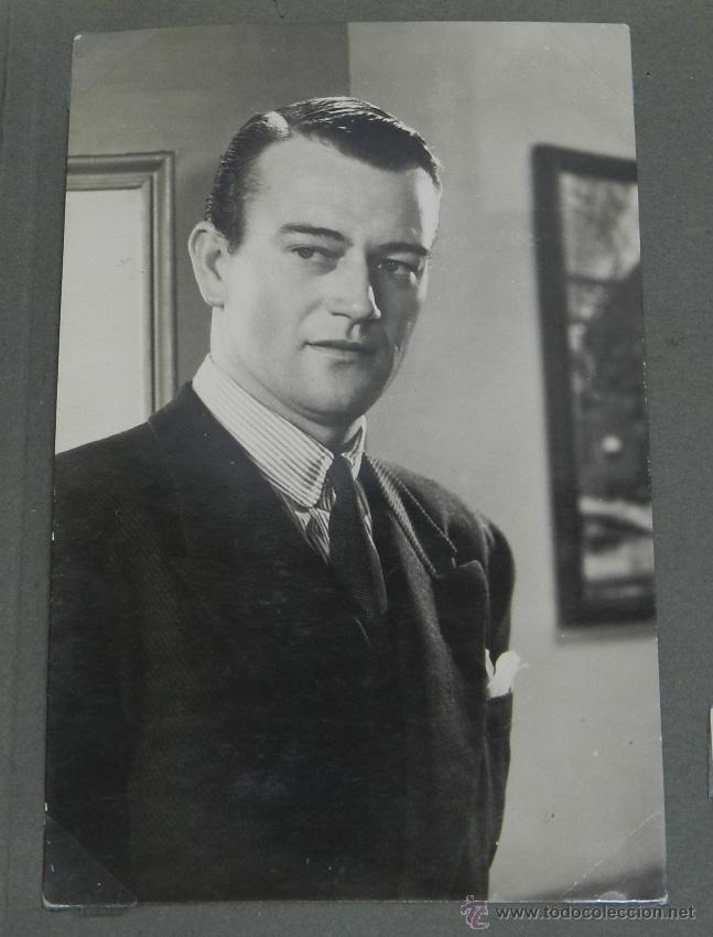 Cine: FOTOGRAFIA DEL ACTOR JOHN WAYNE, MIDE 13,5 X 8,5 CMS. - Foto 1