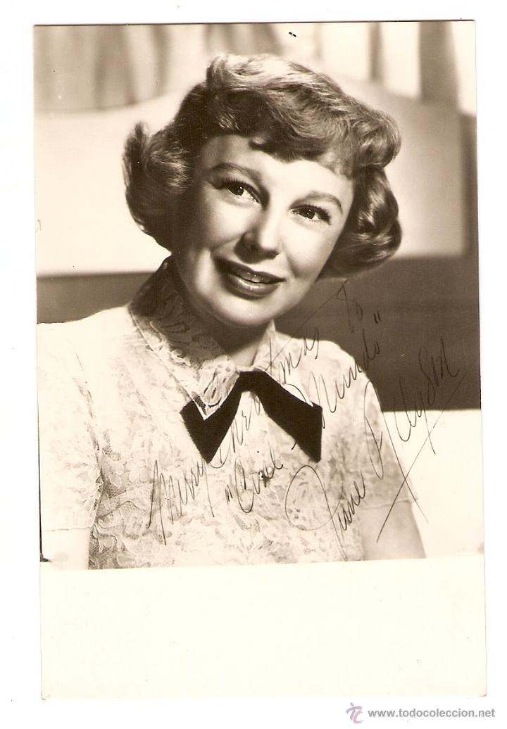 Cine: POSTAL - JUNE ALLYSON - AUT&Oacute;GRAFO - Foto 1