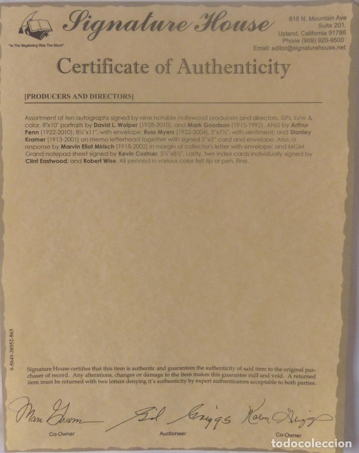 Cine: Stanley Kramer signed card - Foto 2