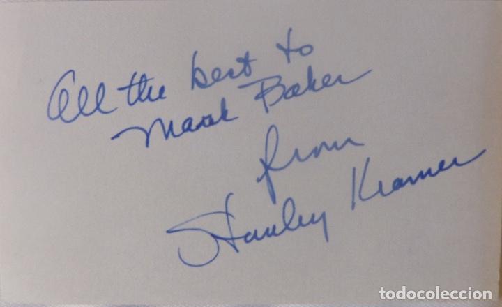 Cine: Stanley Kramer signed card - Foto 3