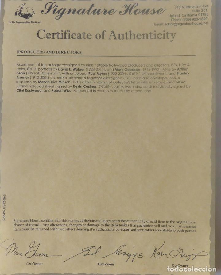 Cine: Robert Wise signed card - Foto 2