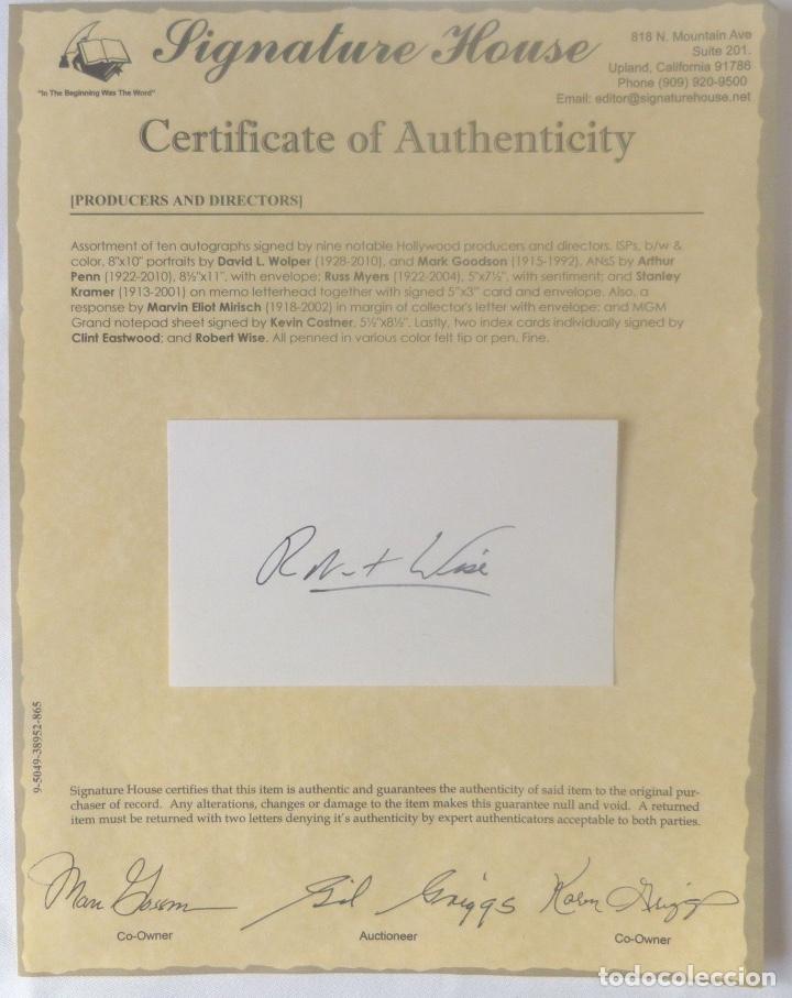Cine: Robert Wise signed card - Foto 3