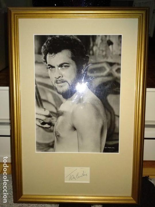 Cine: Tony Curtis autografo - Foto 1