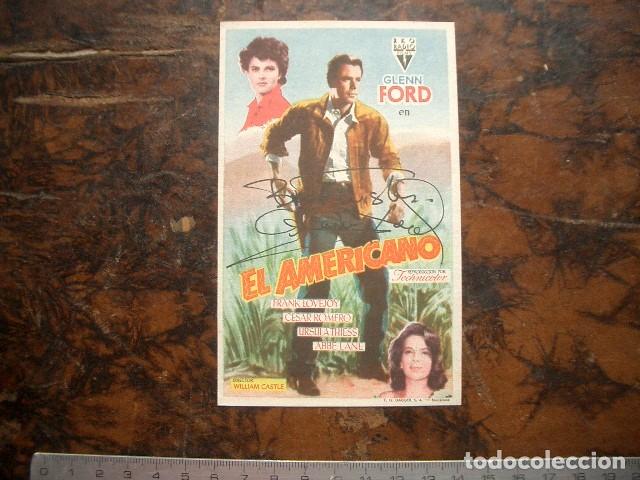 Cine: Aut&oacute;grafo original de Glen Ford - Foto 1