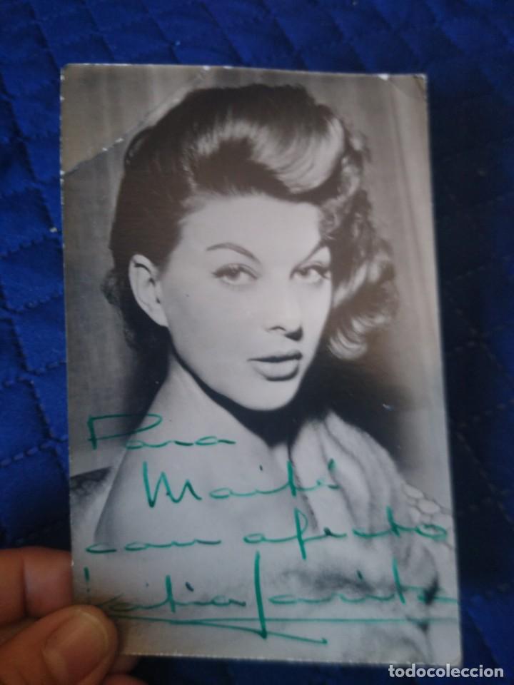 Cine: Fotograf&iacute;a de la actriz Katia Loritz con aut&oacute;grafo original. - Foto 1
