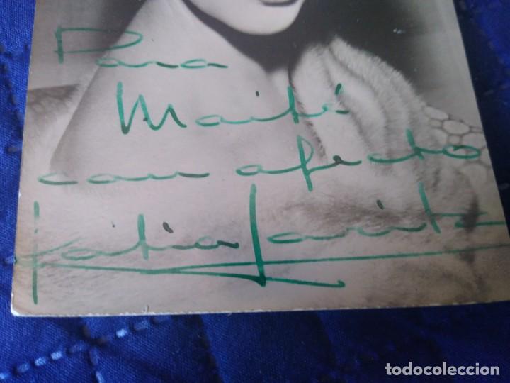 Cine: Fotograf&iacute;a de la actriz Katia Loritz con aut&oacute;grafo original. - Foto 2