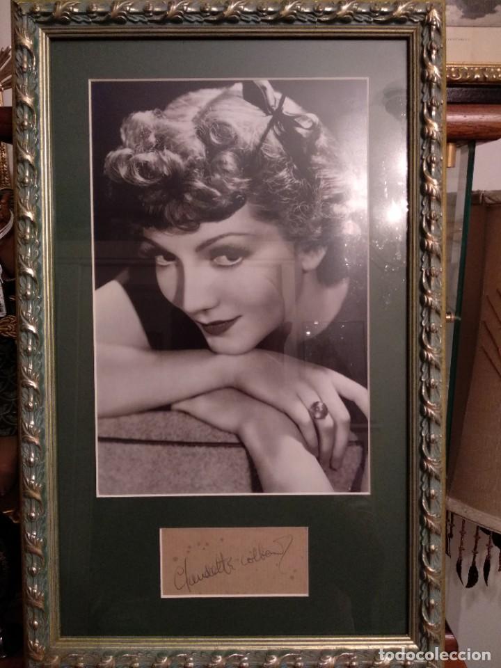 Cine: Claudette Colbert Aut&oacute;grafo - Foto 2