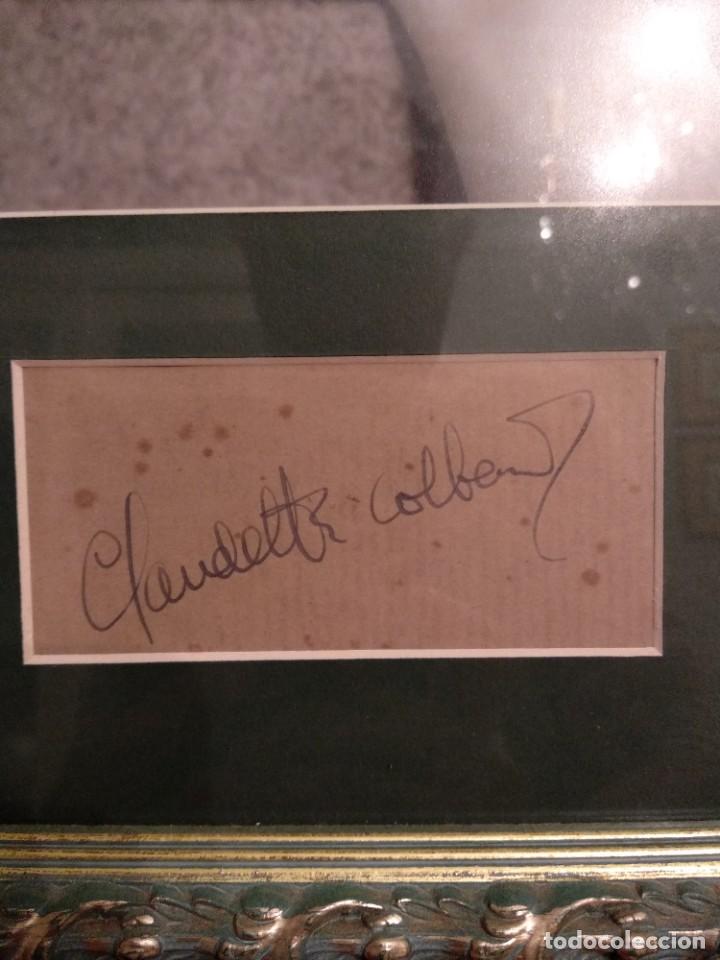 Cine: Claudette Colbert Aut&oacute;grafo - Foto 4