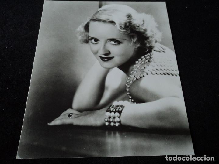 Cine: FOTOGRAFIA DE BETTE DAVIS 23 X 18 CM - Foto 1