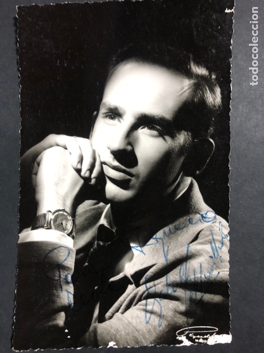 Cine: Foto con dedicatoria y aut&oacute;grafo de Adolfo Marsillach - Foto 1