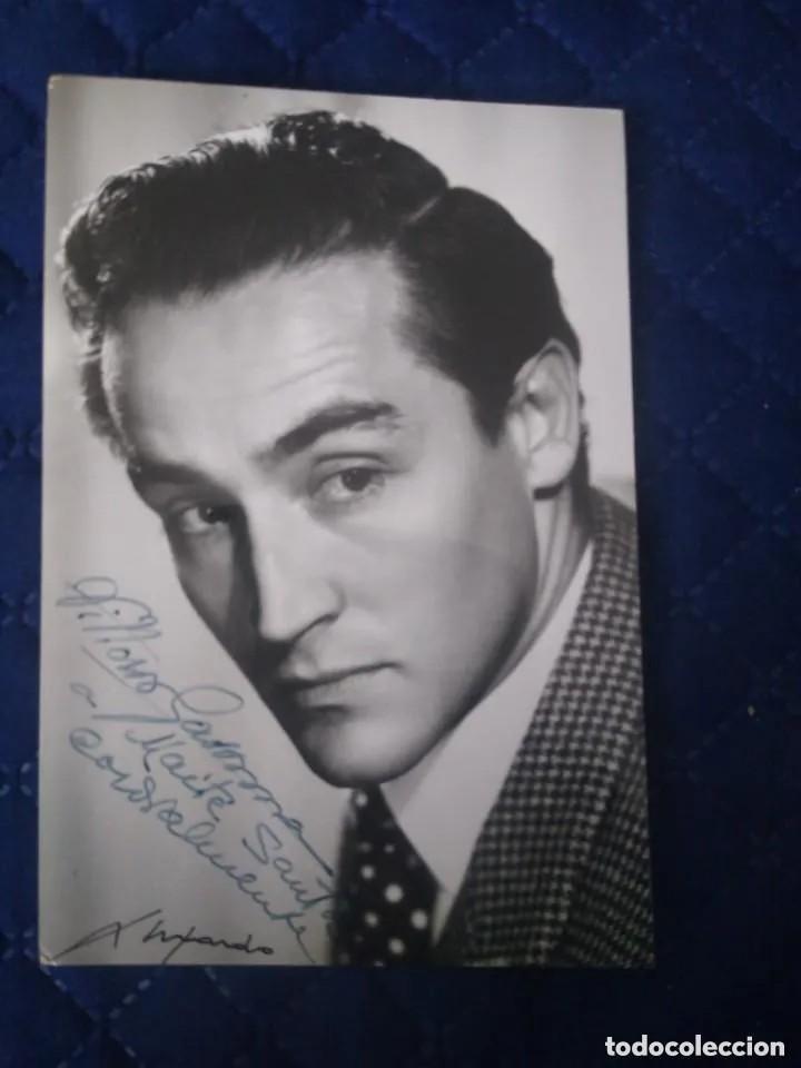 Cine: Fotografía del actor Vittorio Gassman con autógrafo original y firma del fotógrafo. - Foto 1 - 236203705
