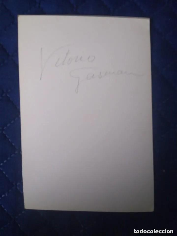 Cine: Fotografía del actor Vittorio Gassman con autógrafo original y firma del fotógrafo. - Foto 2 - 236203705