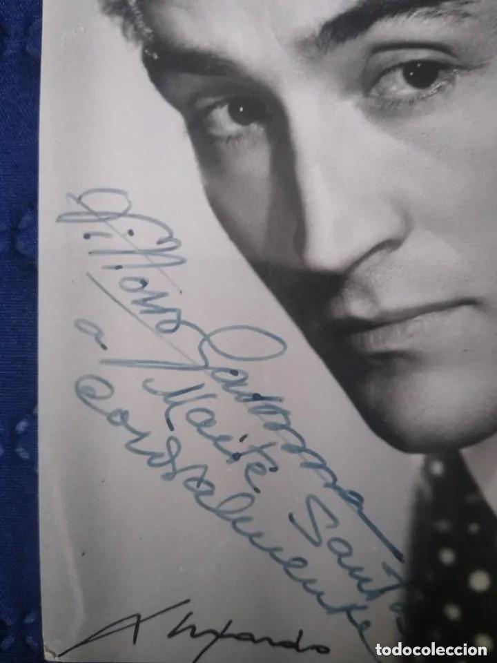 Cine: Fotografía del actor Vittorio Gassman con autógrafo original y firma del fotógrafo. - Foto 3 - 236203705