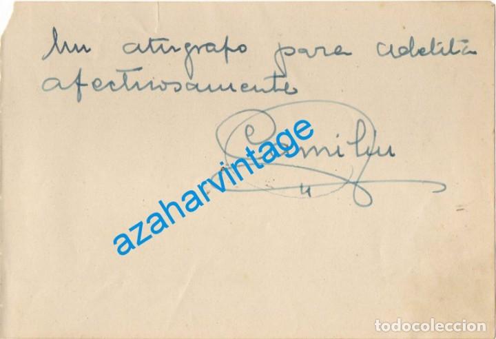 Cine: AUTOGRAFO ORIGINAL DEL COMICO CAMILIN - Foto 1