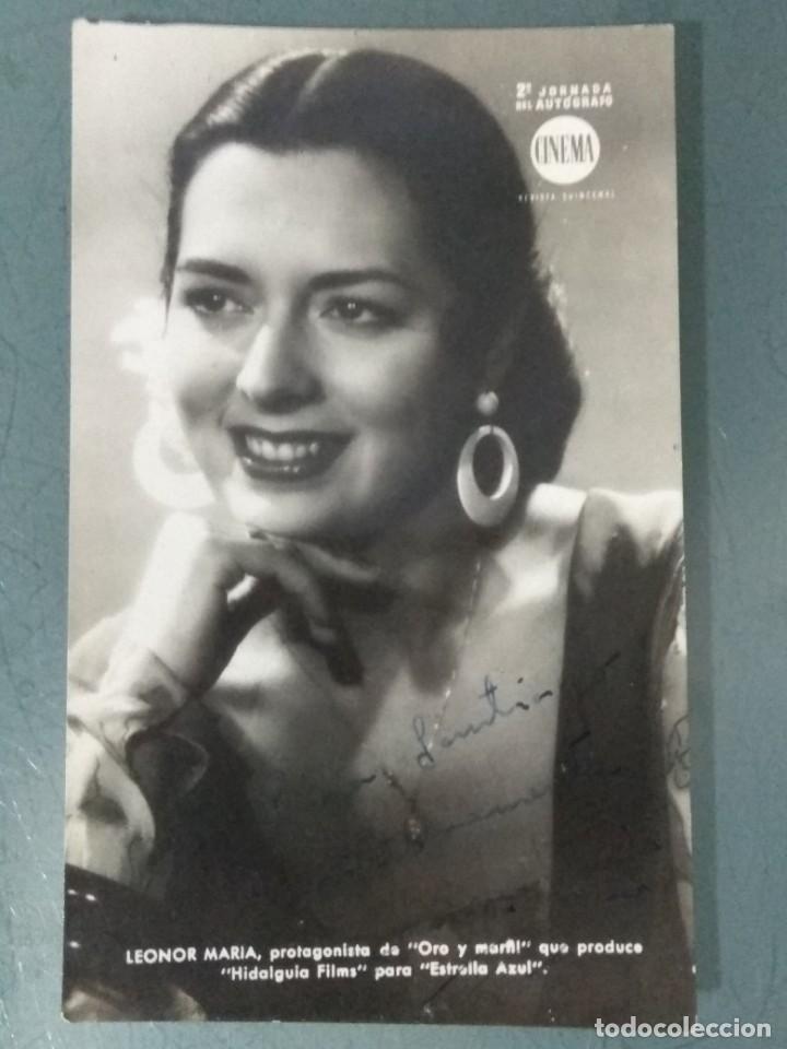 Cine: AUTOGRAFO LEONOR MARIA G. DE CASTRO - Foto 1