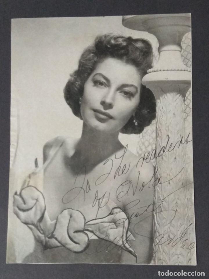 Cine: AUTOGRAFO AVA GARDNER (IMPRESO) - Foto 2