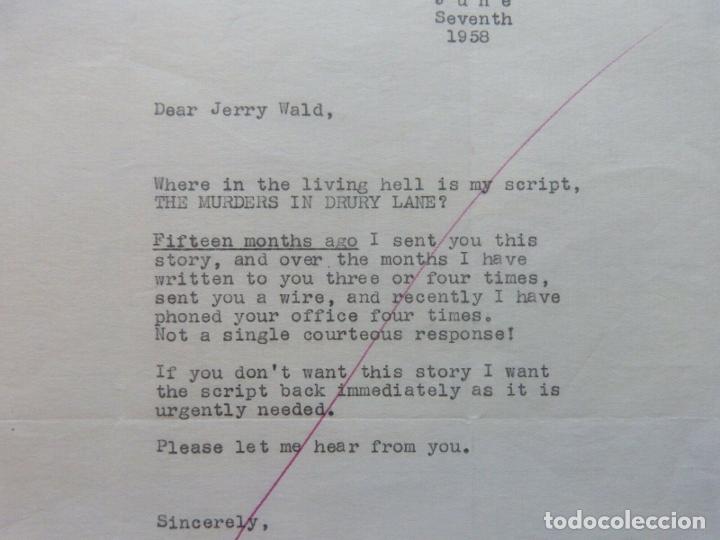 Cine: Denison Clift signed letter,June 7 1958 - Foto 5