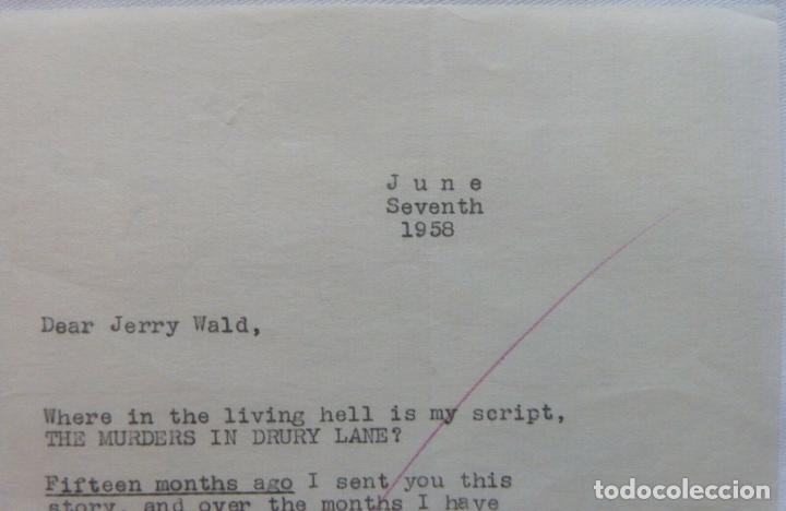 Cine: Denison Clift signed letter,June 7 1958 - Foto 6