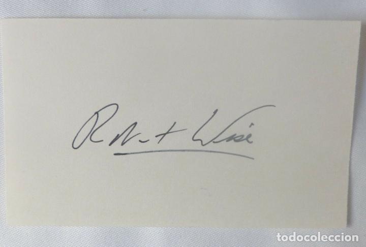 Cine: Robert Wise signed card - Foto 2