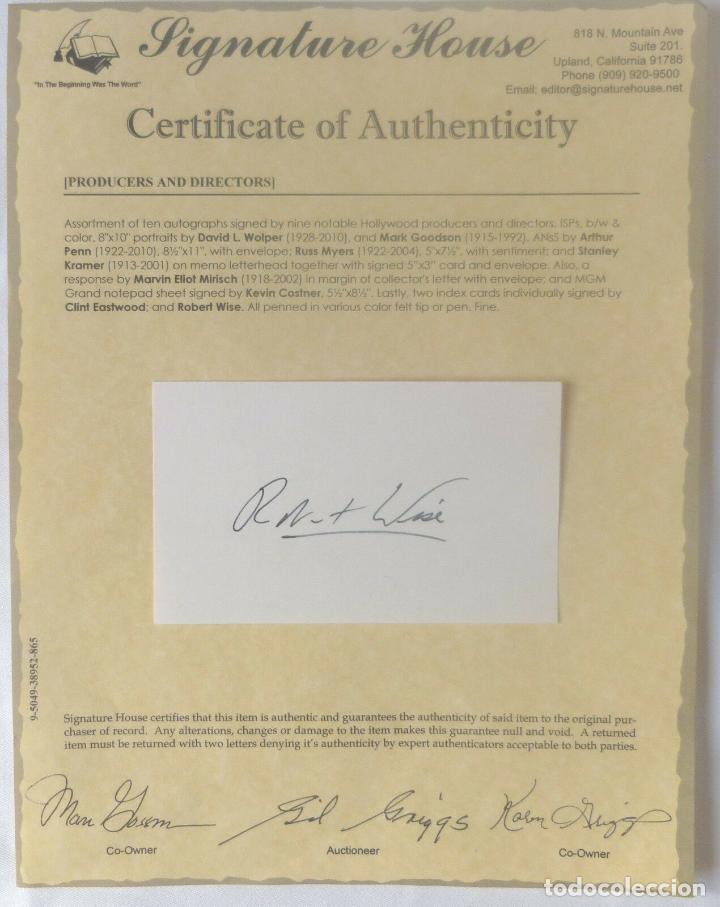 Cine: Robert Wise signed card - Foto 3