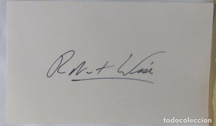 Cine: Robert Wise signed card - Foto 1
