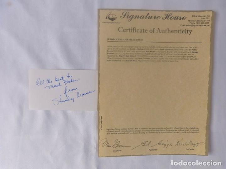 Cine: Stanley Kramer signed card - Foto 2