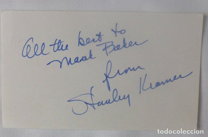 Cine: Stanley Kramer signed card - Foto 4