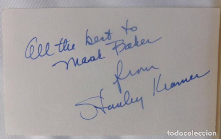 Cine: Stanley Kramer signed card - Foto 5