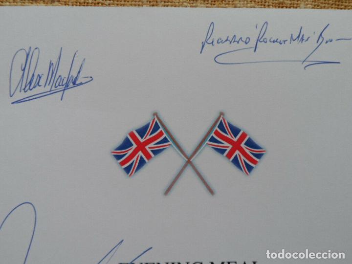 Cine: A British Record Breakers Past &amp; Present signed dinner menu, Richard Noble, etc. - Foto 2
