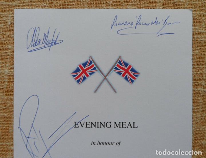 Cine: A British Record Breakers Past &amp; Present signed dinner menu, Richard Noble, etc. - Foto 3
