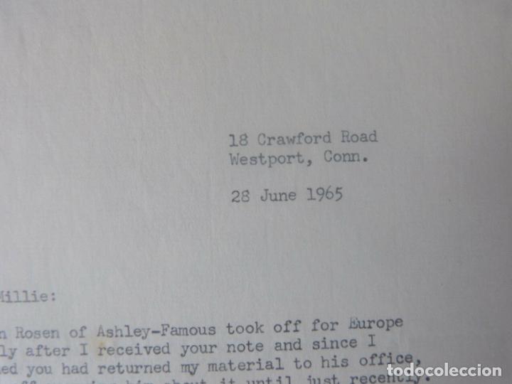 Cine: John Vlahos signed letter/1965 - Foto 4