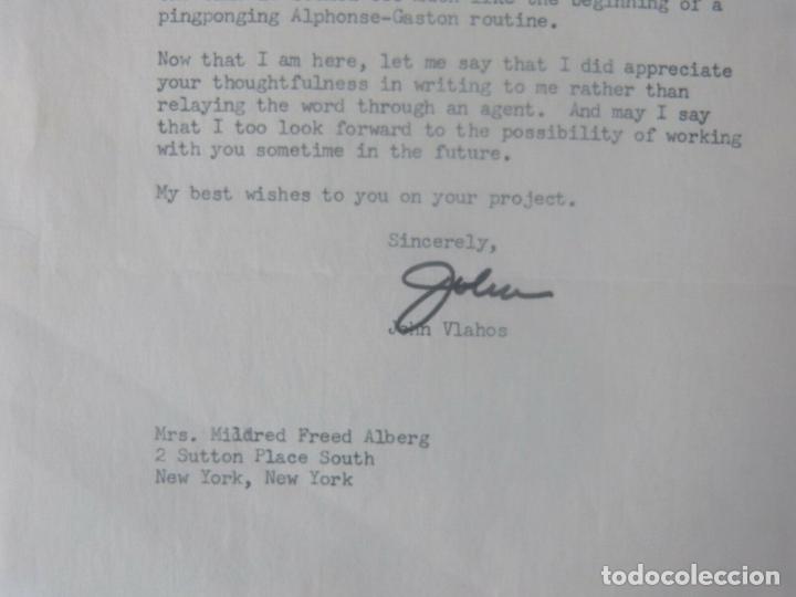 Cine: John Vlahos signed letter/1965 - Foto 6