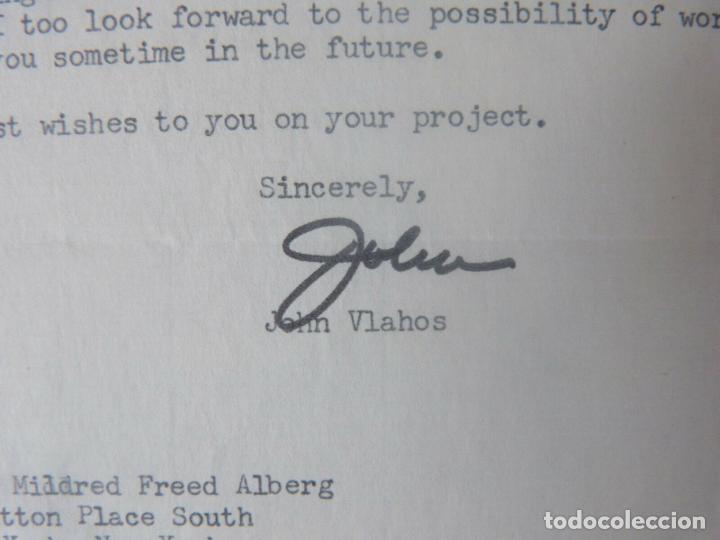 Cine: John Vlahos signed letter/1965 - Foto 7