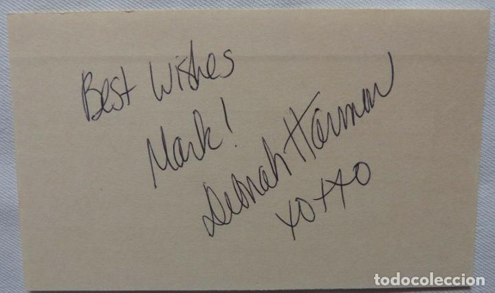 Cine: Deborah Harmon Signed card 5X3 ( actress ) - Foto 3