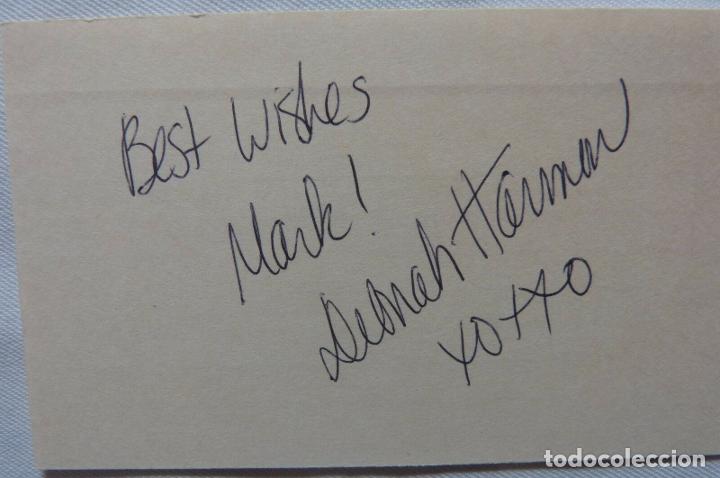 Cine: Deborah Harmon Signed card 5X3 ( actress ) - Foto 6