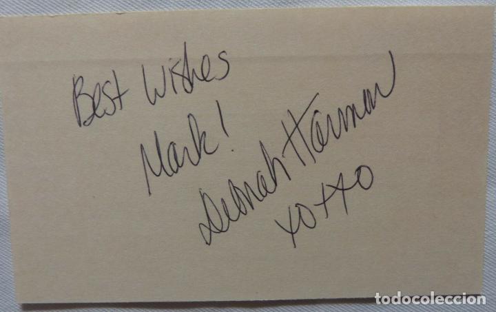 Cine: Deborah Harmon Signed card 5X3 ( actress ) - Foto 7