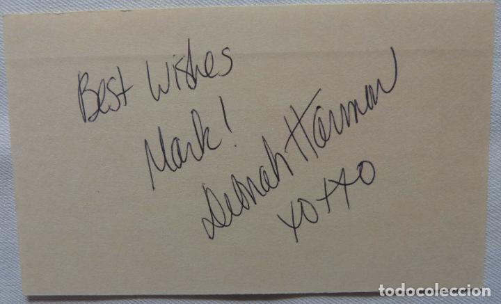 Cine: Deborah Harmon Signed card 5X3 ( actress ) - Foto 1