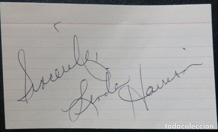 Cine: Signed card Linda Harrison (Actress) - Foto 1