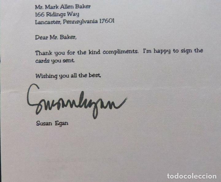 Cine: Susan Egan signed note,Year 1998 (American actress) - Foto 3