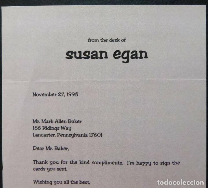 Cine: Susan Egan signed note,Year 1998 (American actress) - Foto 9
