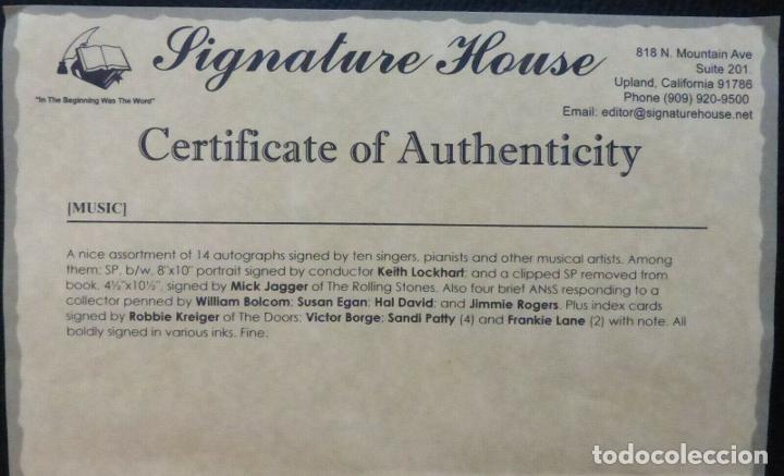 Cine: Hal David signed note with the envelope (Composer)1980 - Foto 6