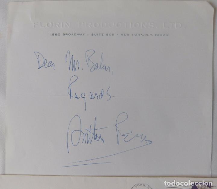 Cine: Arthur Penn signed letter ANSS - Foto 3