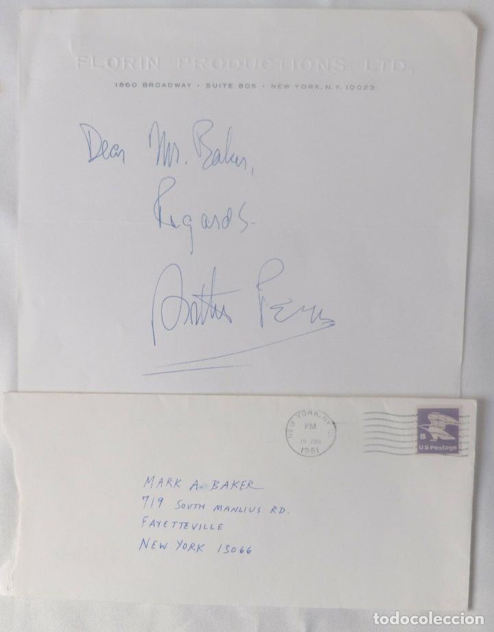 Cine: Arthur Penn signed letter ANSS - Foto 4