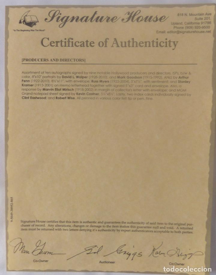 Cine: Marvin Eliot Mirisch letter signed - Foto 2