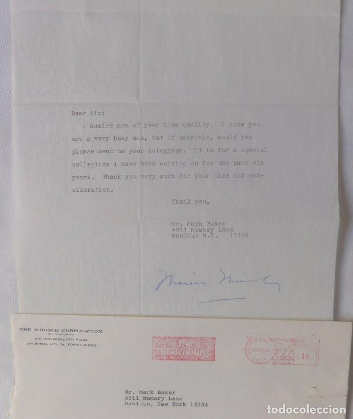 Cine: Marvin Eliot Mirisch letter signed - Foto 3