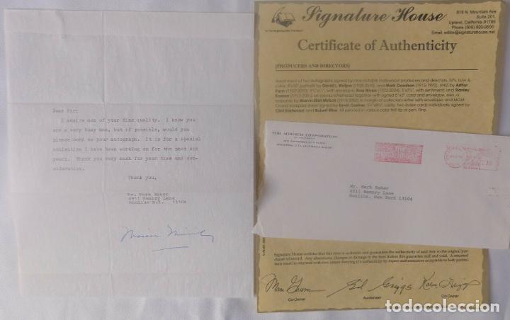 Cine: Marvin Eliot Mirisch letter signed - Foto 1